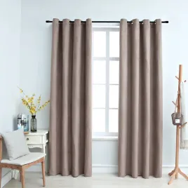 vidaxl-zaslony-zaciemniajace-z-metalowymi-kolkami-2-szt-taupe