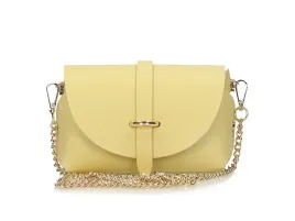 torebka-damska-listonoszka-toscanio-a32-zolta-ze-zlotym-lancuszkiem