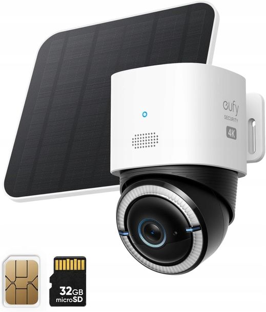Kamera zewnętrzna obrotowa Eufy 4G LTE Cam S330 Wifi