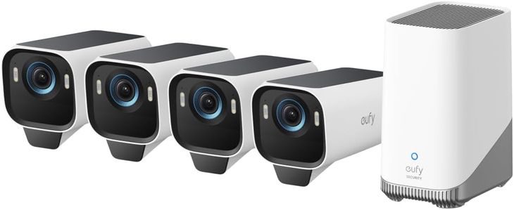 ﻿Kamera zewnętrzna Eufy Eufycam S3 Pro 4K MaxColor Zestaw 4-kamer Homekit