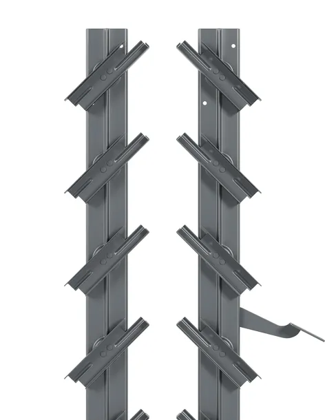 Stalowy system shutters, SZARY ruchome deseczki, żaluzje tarasowe 109 cm