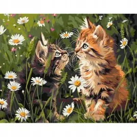 malowanie-po-numerach-koty-w-kwiatach-40x50cm