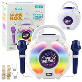 karaoke-dla-dzieci-zestaw-2-mikrofony-glosnik-bluetooth-mp3-nagrywanie-led