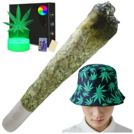 prezent-na-urodziny-poduszka-joint-czapka-lampka-3d-led-ganja-thc-cbd