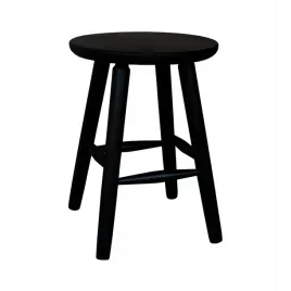 taboret-sosnowy-okragly-siedzisko-33-cm-czarny
