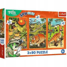puzzle-3x80-trefliki-w-swiecie-dinozaurow-trefl