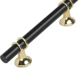 reling-meblowy-zloty-z-czarnym-160mmor-uchwyt-meblowy-elegancki