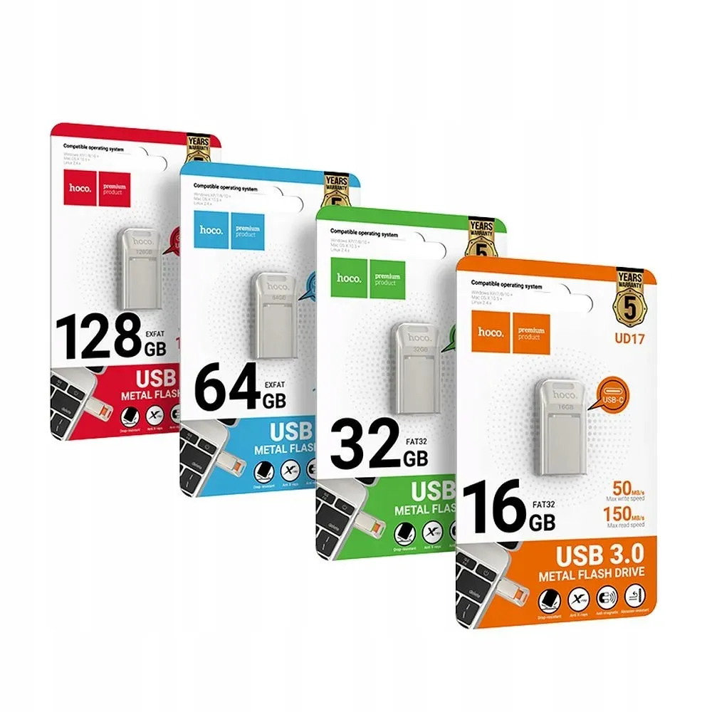 hoco-pendrive-usb-a-usb-c-ud17-64gb-usb3-0