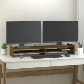 vidaxl-podstawka-na-monitor-miodowy-braz-100x27x15-cm-lita-sosna