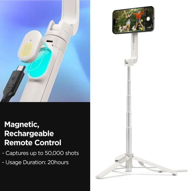 spigen-s571w-magsafe-bluetooth-selfie-stick-tripod-dune-beige-stan-nowy