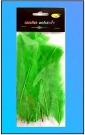 piorka-miekkie-jasnozielone-15szt