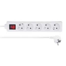 libox-przedluzacz-z-uziemieniem-listwa-5-gniazd-wlacznik-5m-2300w-bialy