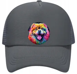 czapka-z-daszkiem-z-siatka-regulowana-kolorowy-chow-chow-2-one-size