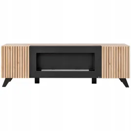 szafka-rtv-liam-z-biokominkiem-or-nowoczesna-or-dab-czarny-mat-or-160-cm