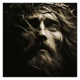naklejki-50x50-jezus-w-koronie-cierniowej