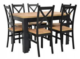 stol-rozkladany-80x120-160-cm-6-krzesel-drewnianych-krzyzak-dab-craft
