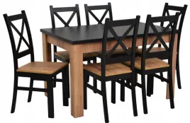 stol-rozkladany-80x120-160-cm-6-krzesel-drewnianych-krzyzak-dab-craft