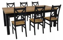 stol-rozkladany-100x200-300cm-6-krzesel-drewnianych-krzyzak