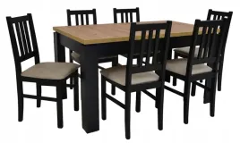 stol-rozkladany-80x140-180cm-6-krzesel-drewnianych-tapicerowane-siedzisko