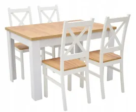 stol-rozkladany-80x120-160-cm-4-krzesla-drewniane-krzyzak-dab-craft