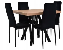 stol-rozkladany-90x90-190cm-4-krzesla-welur-czarny