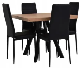 stol-rozkladany-90x90-190cm-4-krzesla-ekoskora-czarna