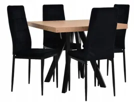 stol-rozkladany-90x90-190cm-4-krzesla-tapicerowane-welur-czarny