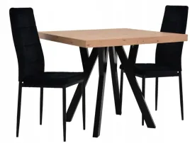 stol-rozkladany-90x90-190-cm-2-krzesla-tapicerowane-welur-czarny