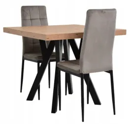 stol-rozkladany-90x90-190-cm-2-krzesla-tapicerowane-welur-szaro-bezowy