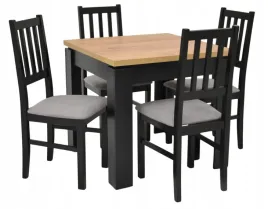 stol-kwadratowy-90x90cm-4-krzesla-drewniane-tapicerowane-siedzisko
