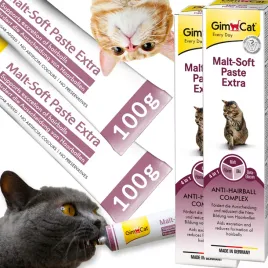 przysmaki-dla-kota-gimcat-pasta-na-klaczki-anti-hairball-malt-zestaw-2x100g