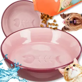 czerwona-miseczka-miska-ceramiczna-dla-kota-malego-psa-200-ml-13-cm