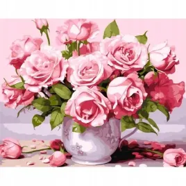 malowanie-po-numerach-rozowe-roze-40x50cm
