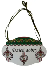 tabliczka-podhalanska-zawieszka-dzien-dobry