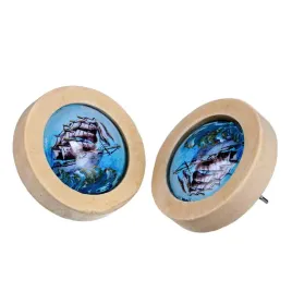 kolczyki-folk-ludowy-statek-morskie-krotkie