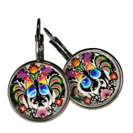 kolczyki-folkowe-lowickie-koguty-na-biglu