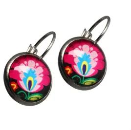 kolczyki-lowickie-kwiaty-na-biglu