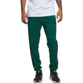 spodnie-meskie-adidas-essentials-3-stripes-fleece-zielone-jd1860