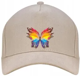 czapka-z-daszkiem-regulowana-kolorowy-motyl-prezent-one-size