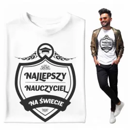 na-prezent-koszulka-meska-najlepszy-nauczyciel-na-swiecie-tarcza-szkola