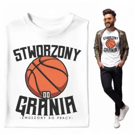 na-prezent-koszulka-meska-stworzony-do-grania-zmuszony-do-pracy