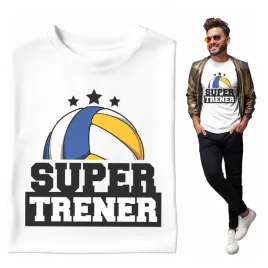 na-prezent-koszulka-meska-super-trener-siatkowka-coach-pilka-gwiazdy