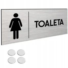 tabliczka-toaleta-damska-znak-dibond-tablica-na-drzwi-tasma-nano-30x11cm
