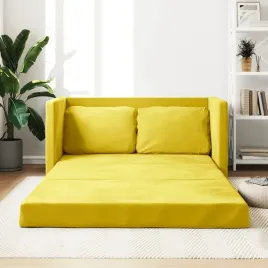 vidaxl-sofa-podlogowa-2-w-1-ciemnozolta-122x204x55-cm-aksamit
