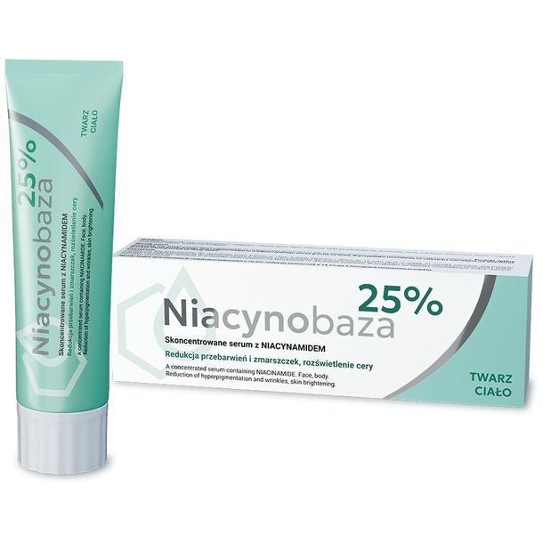 Niacynobaza 25% Niacynamid Serum Przeciwzmarszczkowe Przebarwienia Twarz