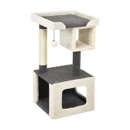 drapak-dla-kota-2-poziomowa-wieza-domek-dla-kota-legowisko-42-x-42-x-80-cm