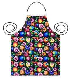 fartuch-kuchenny-z-motywem-kwiatow-lowickich-czarny