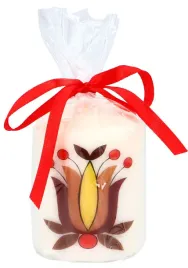 swieczka-folk-kwiat-kaszubski-tulipan-borowiacki