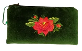 etui-na-okulary-kosmetyczka-folk-haft-lowicki-czerwona-roza-zielone
