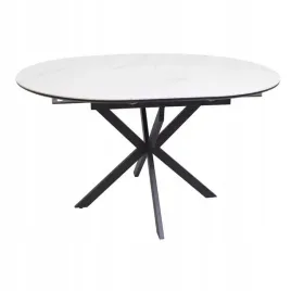 stol-rozkladany-gaston-ceramic-100-100-135-x75-bialy-czarny-mat-nowoczesny